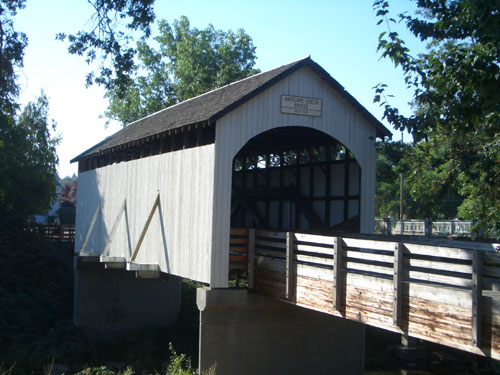 Covered Bridge in Eagle Point Foto