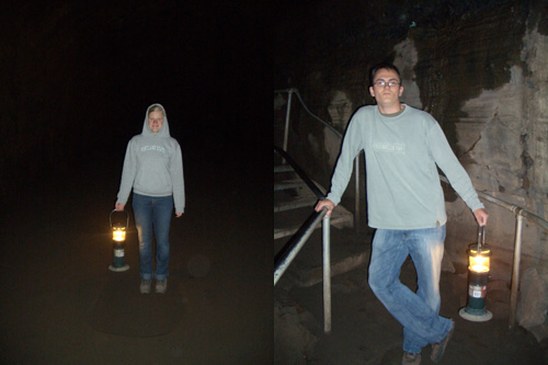 Wir beide in der Lava Cave Foto